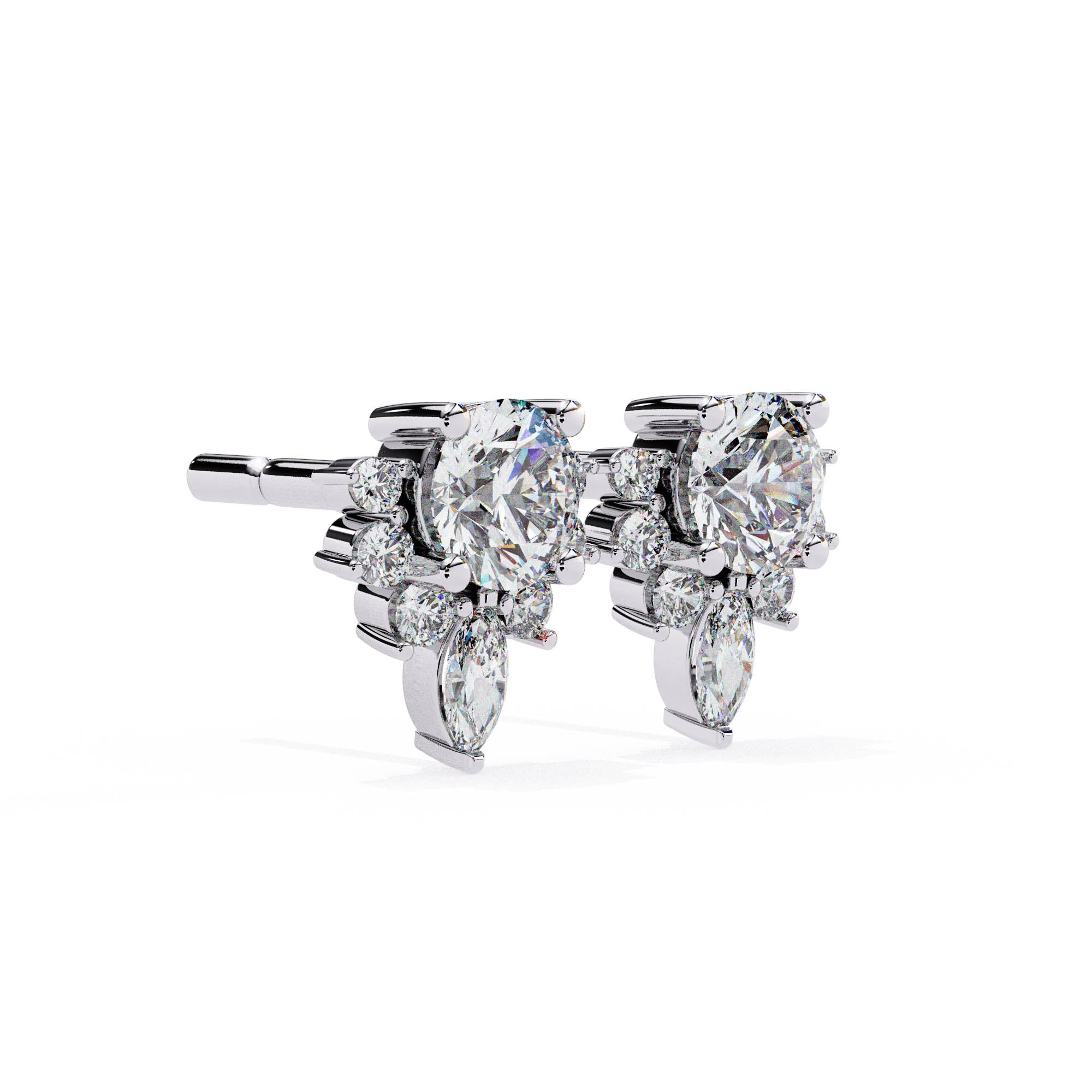 Blossom Diamond Earrings Studs
