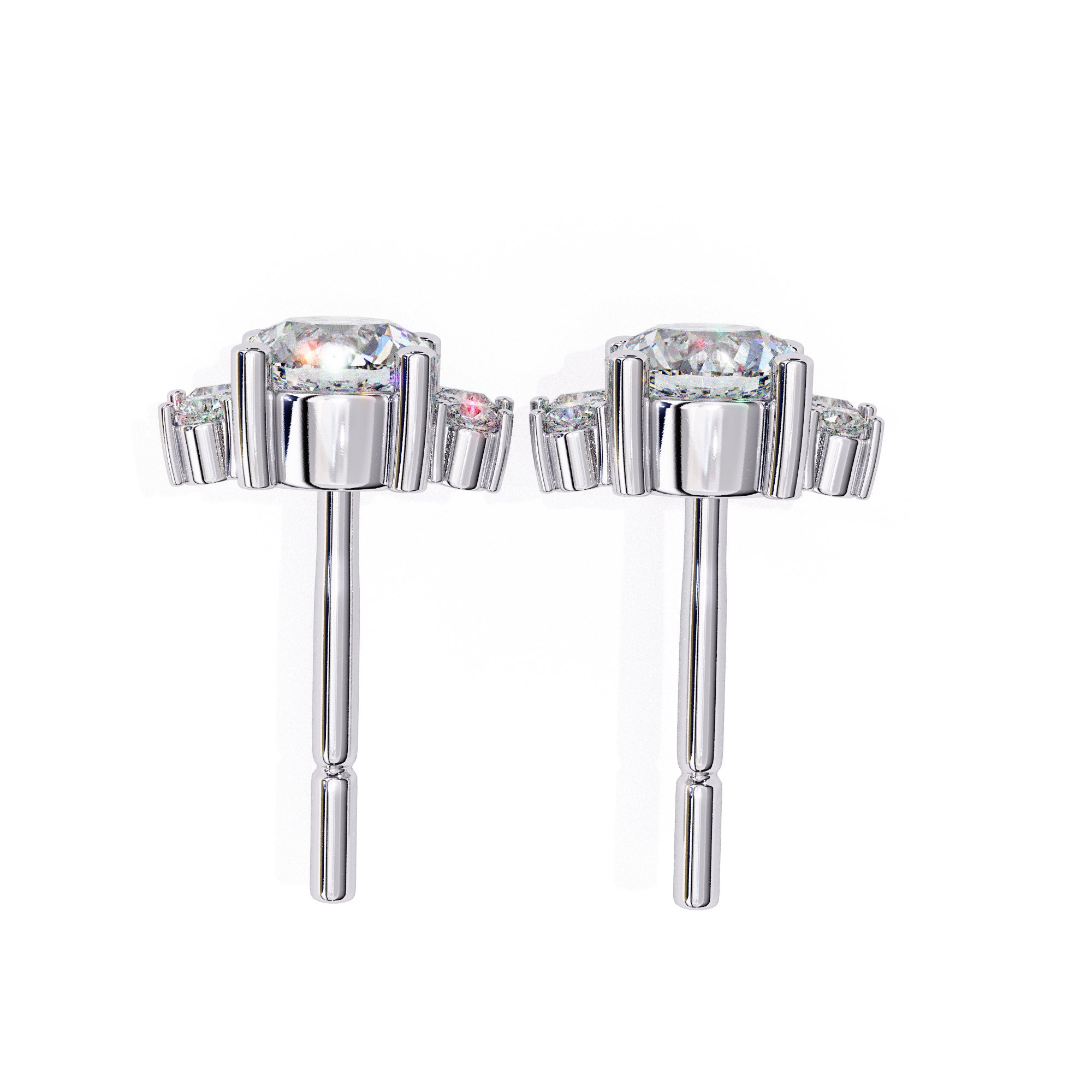 Blossom Diamond Earrings Studs