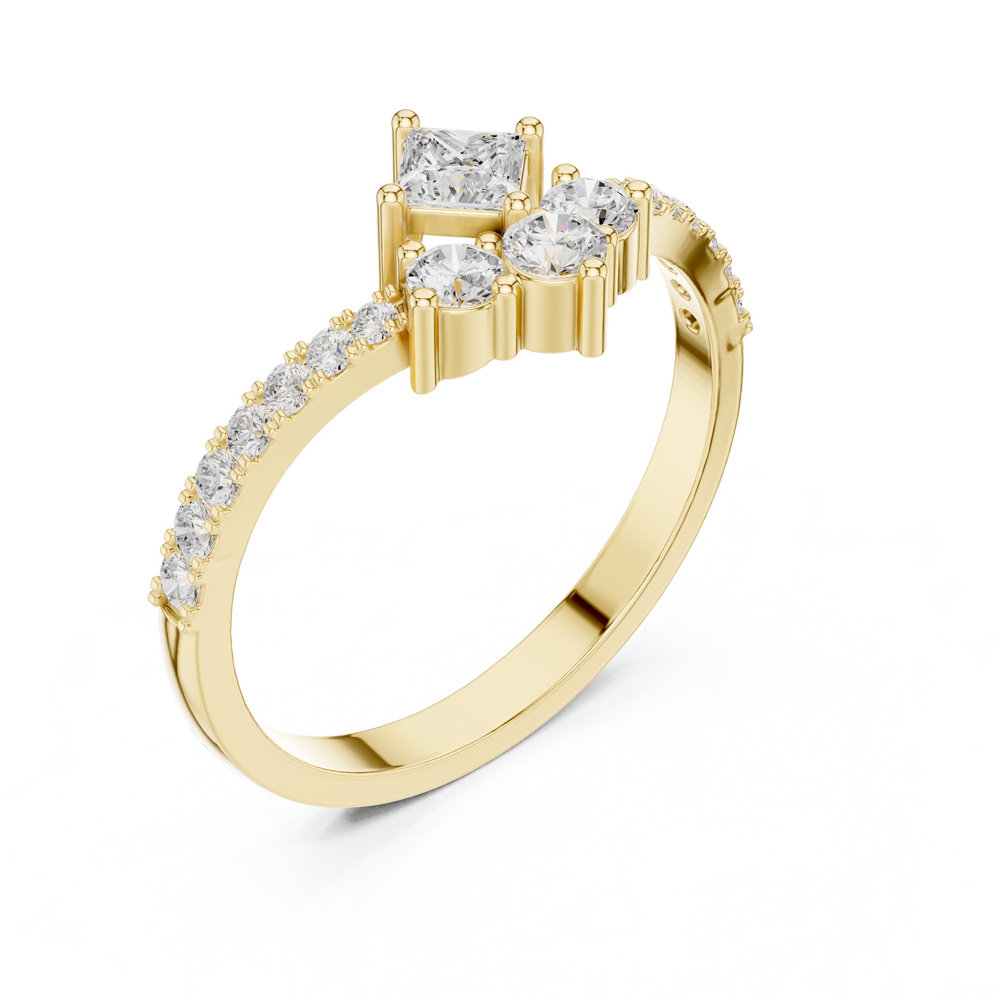 Eleeza Royal Cluster Ring