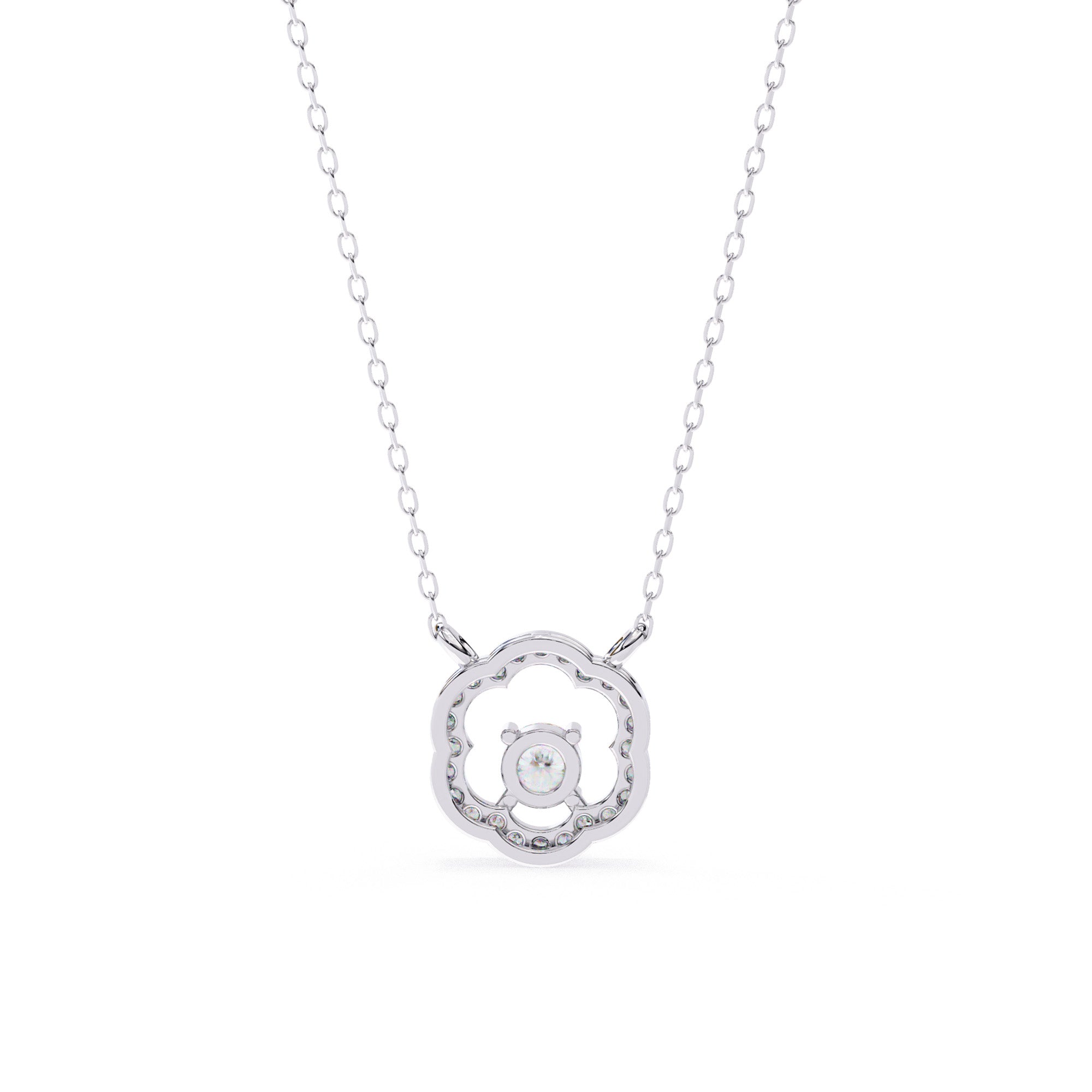 Neina Halo Diamond Pendant