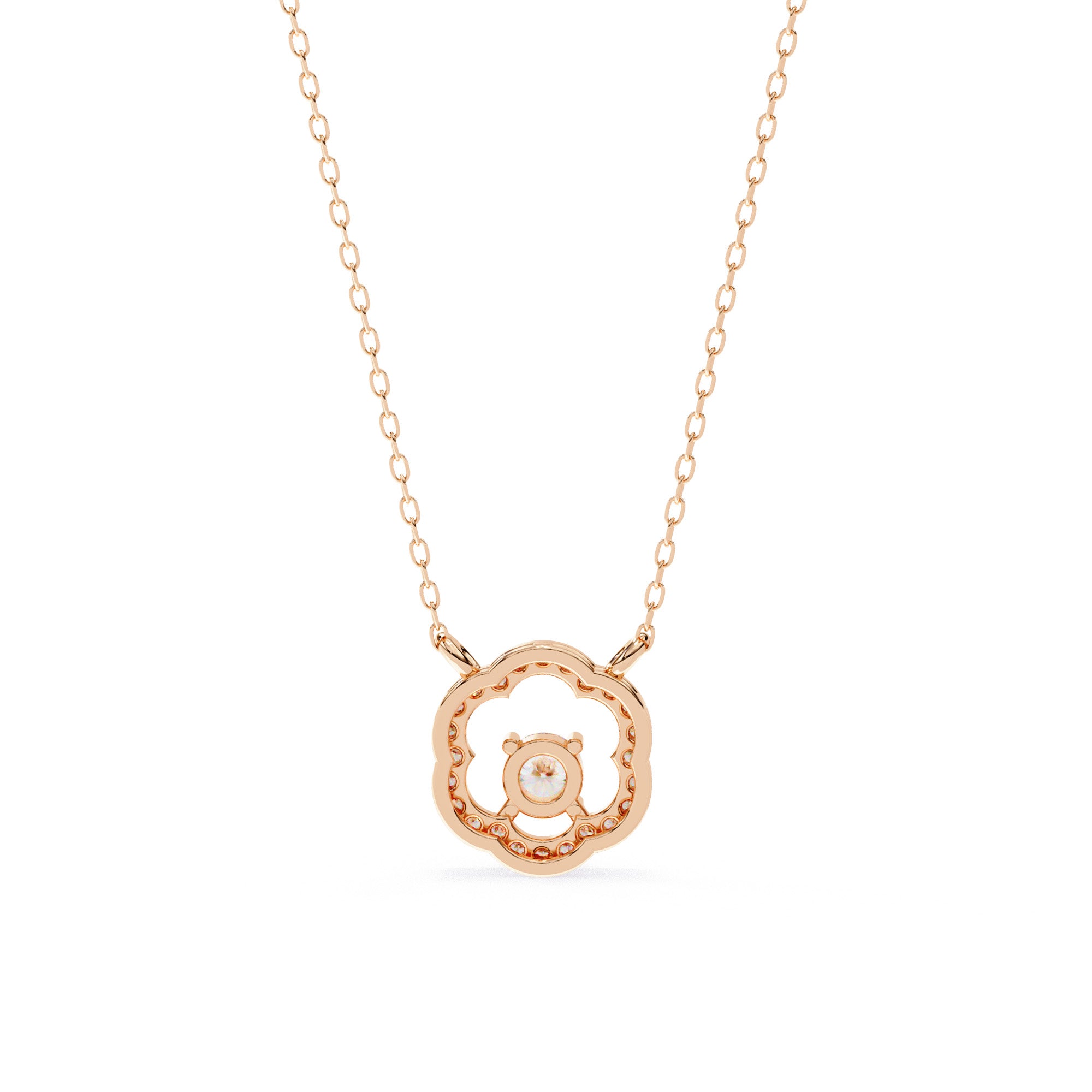 Neina Halo Diamond Pendant
