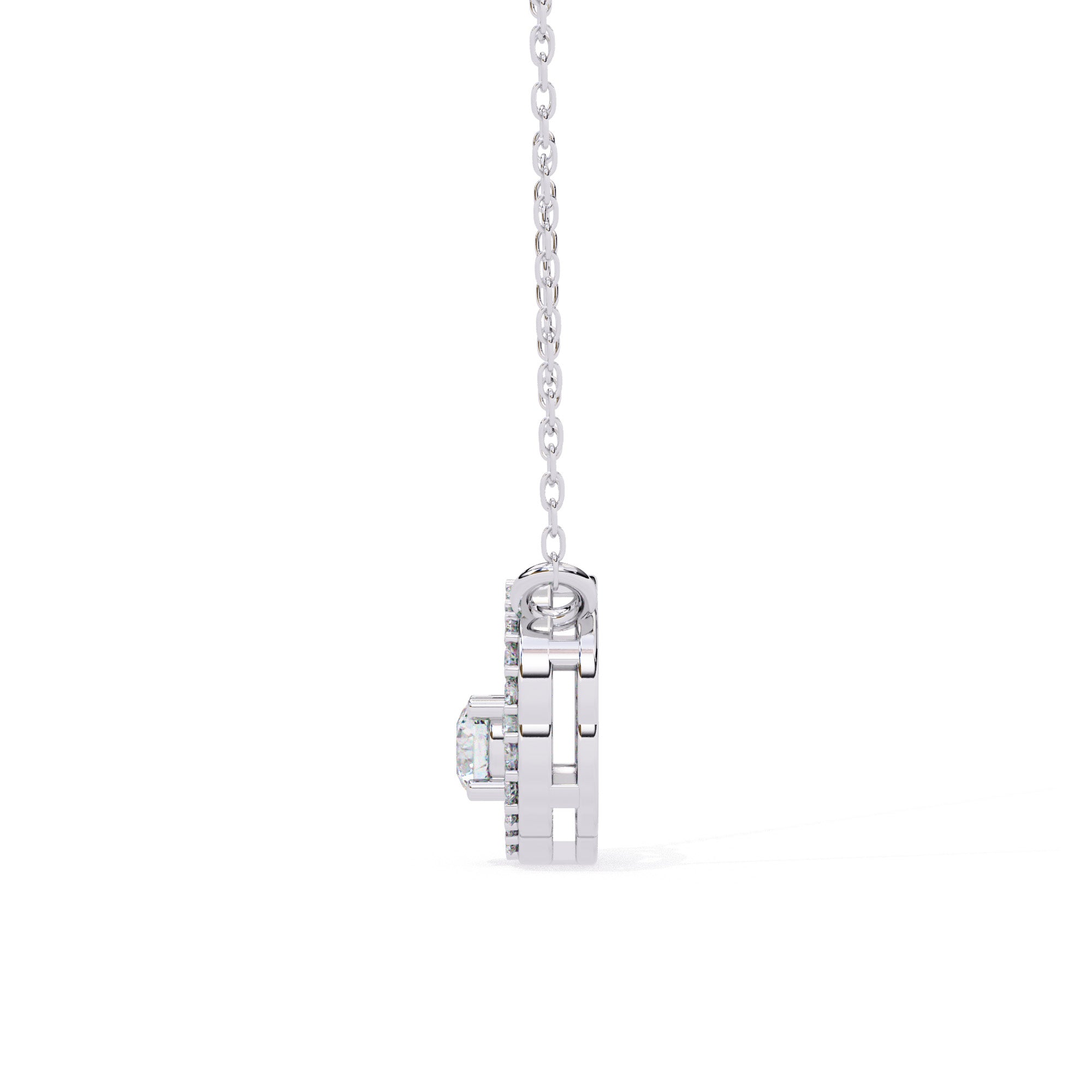Neina Halo Diamond Pendant