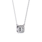Nova Halo Sqwer Diamond Pendant