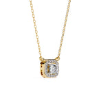 Nova Halo Sqwer Diamond Pendant
