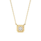 Nova Halo Sqwer Diamond Pendant