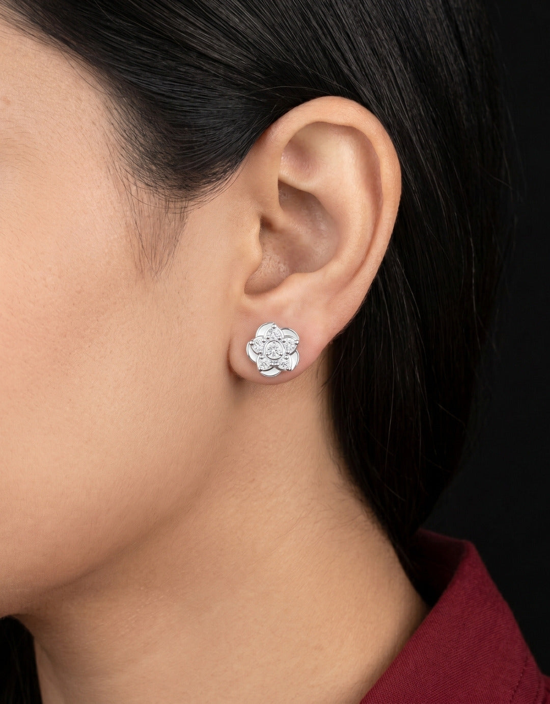 The Primrose Petal Cluster Studs Secondary image