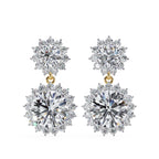 Imperial Bloom Halo Lab-Grown Diamond Earrings