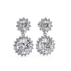 Imperial Bloom Halo Lab-Grown Diamond Earrings