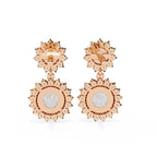 Imperial Bloom Halo Lab-Grown Diamond Earrings
