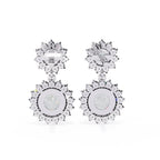 Imperial Bloom Halo Lab-Grown Diamond Earrings