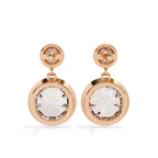 Radiance Bezel Drop Diamond Earrings