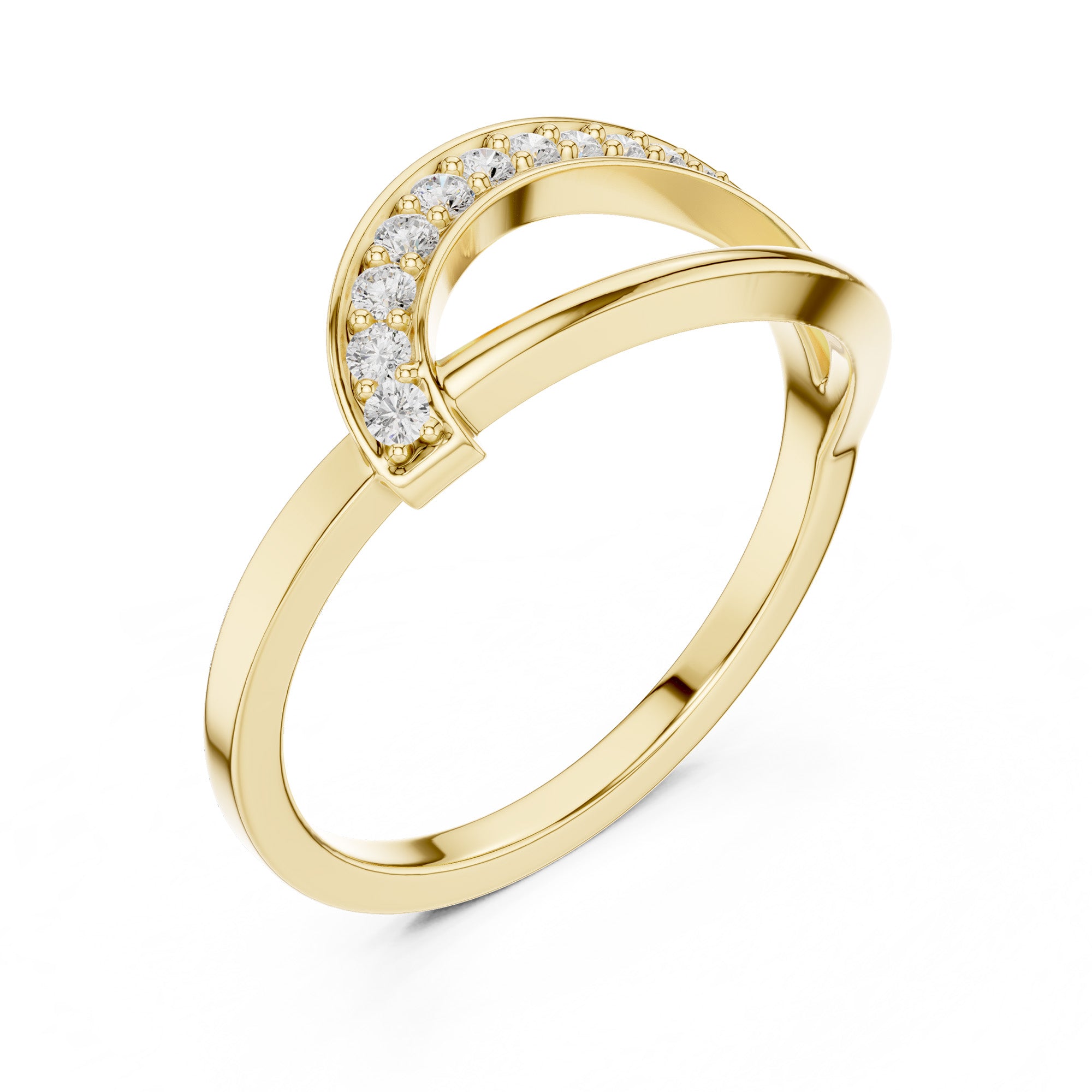 Modern Curve Spark Ring