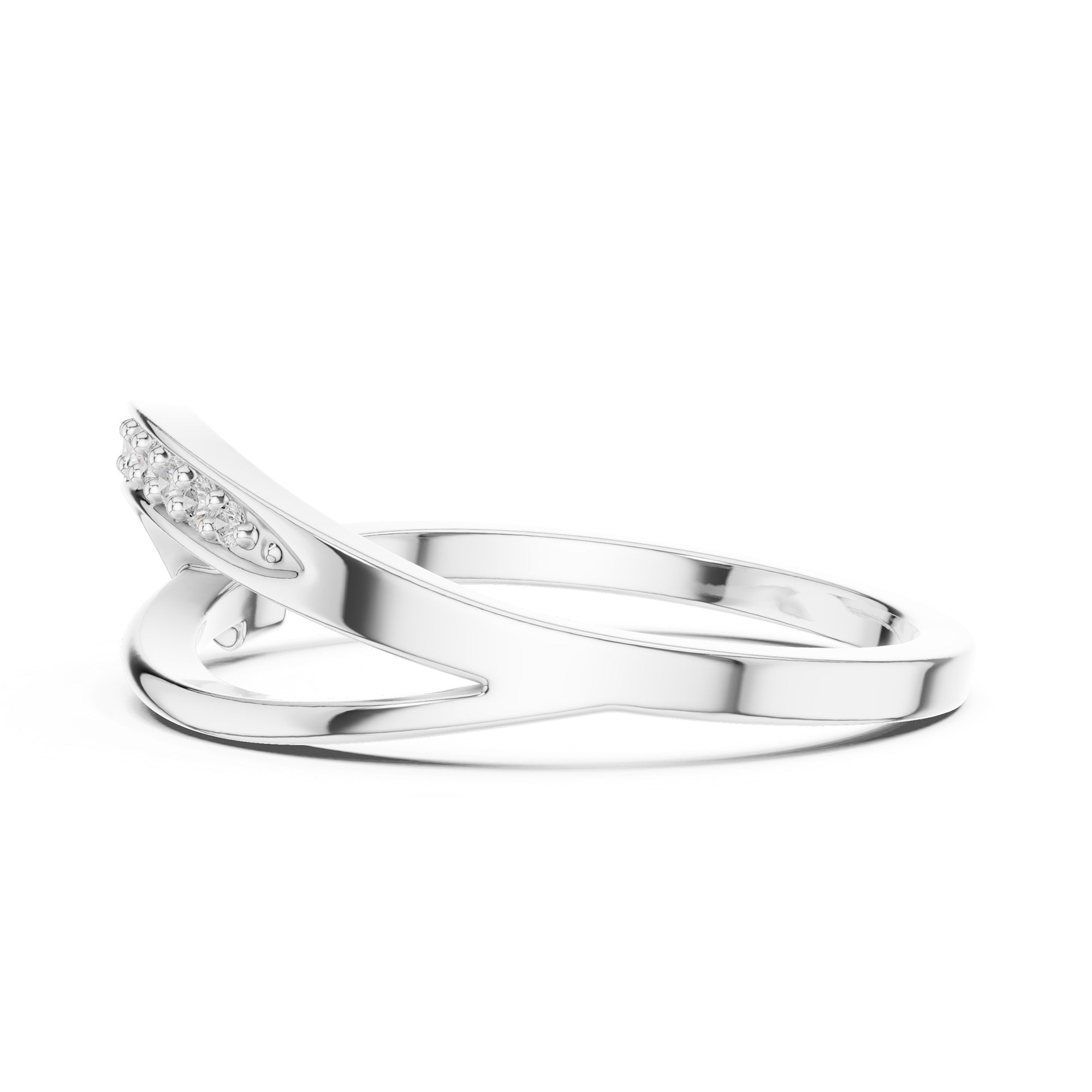 Modern Curve Spark Ring