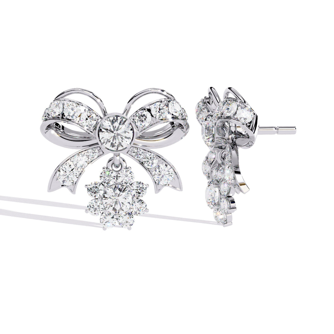 Imperial Sparkle Bow Earrings Studs