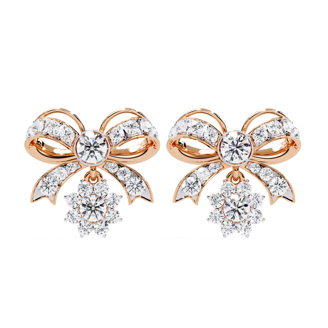 Imperial Sparkle Bow Earrings Studs