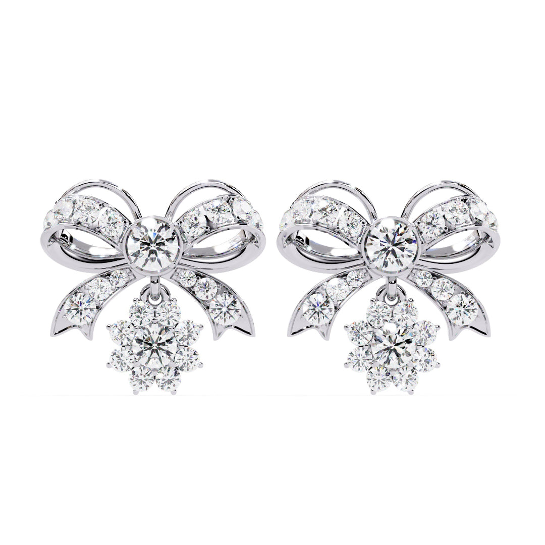 Imperial Sparkle Bow Earrings Studs