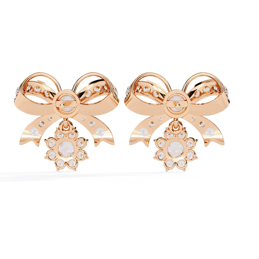 Imperial Sparkle Bow Earrings Studs