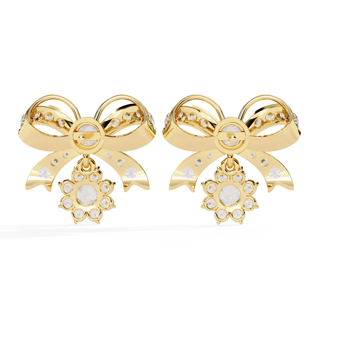 Imperial Sparkle Bow Earrings Studs