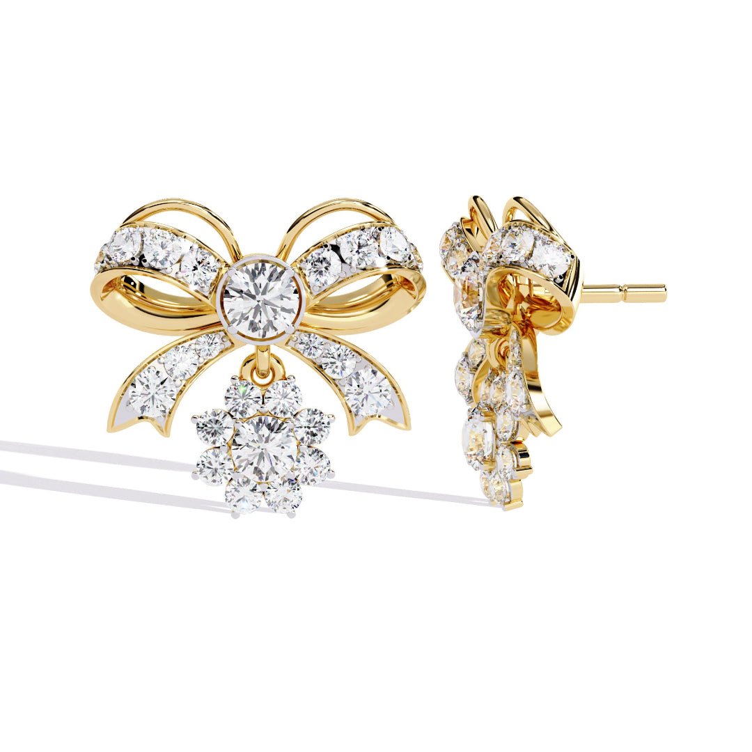 Imperial Sparkle Bow Earrings Studs