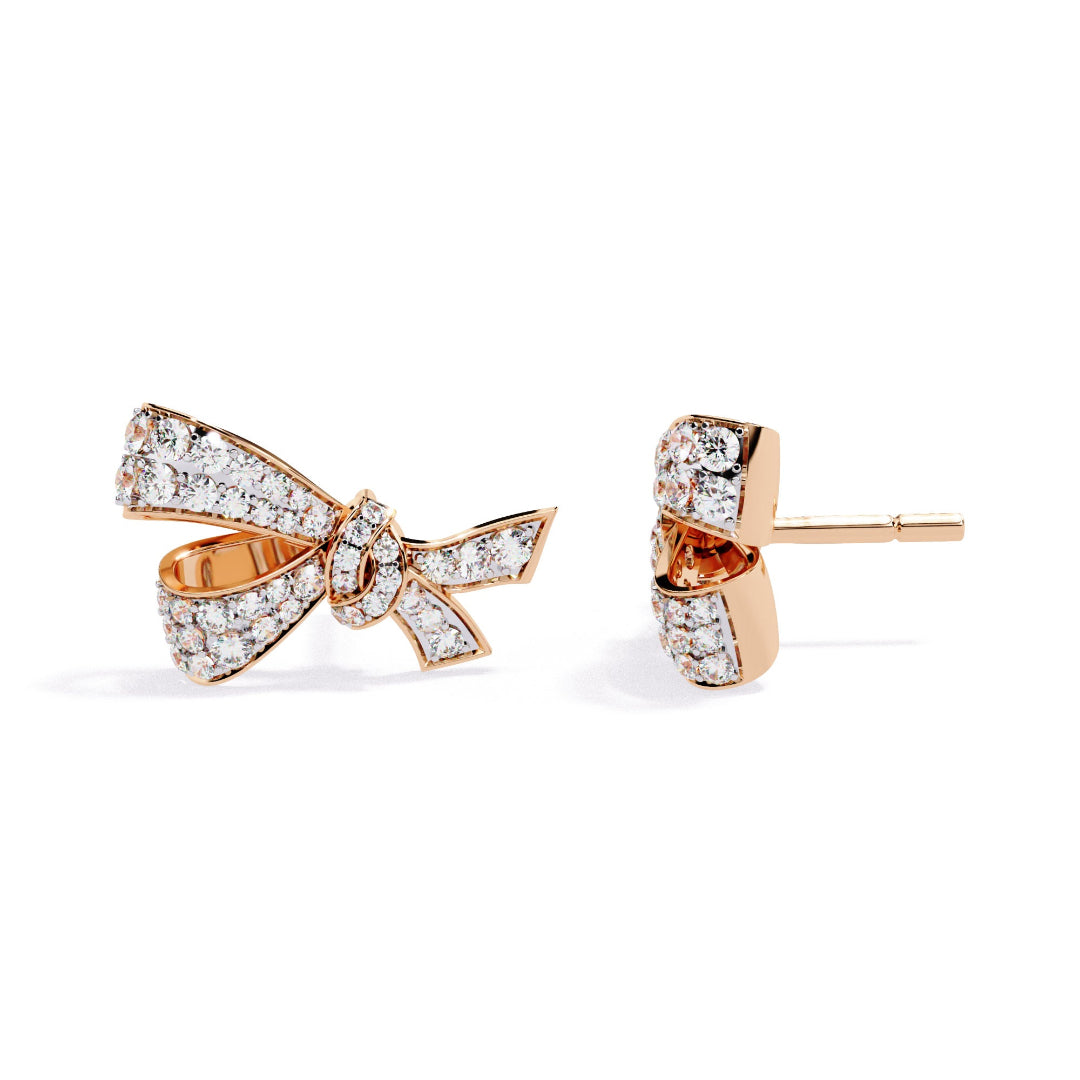 Elysian Spark Bow Earrings
