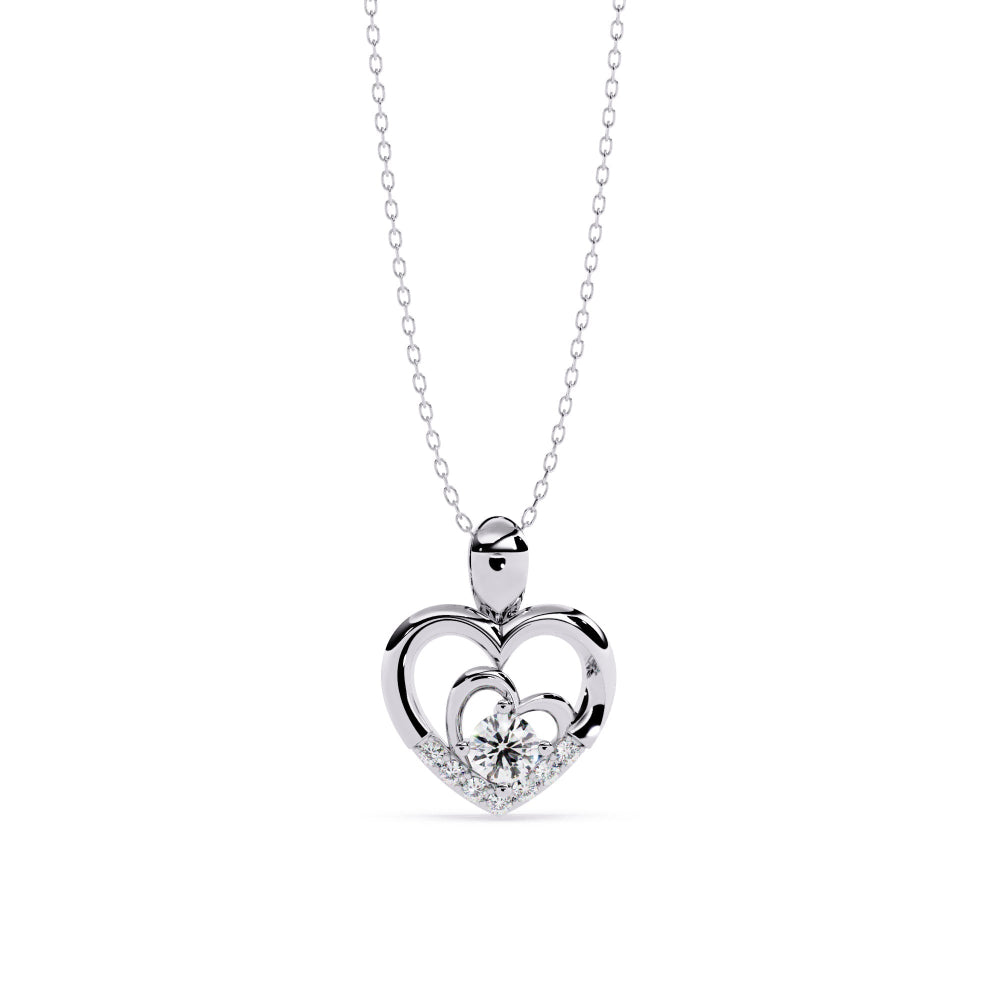 Harmony Heart Diamond Pendant
