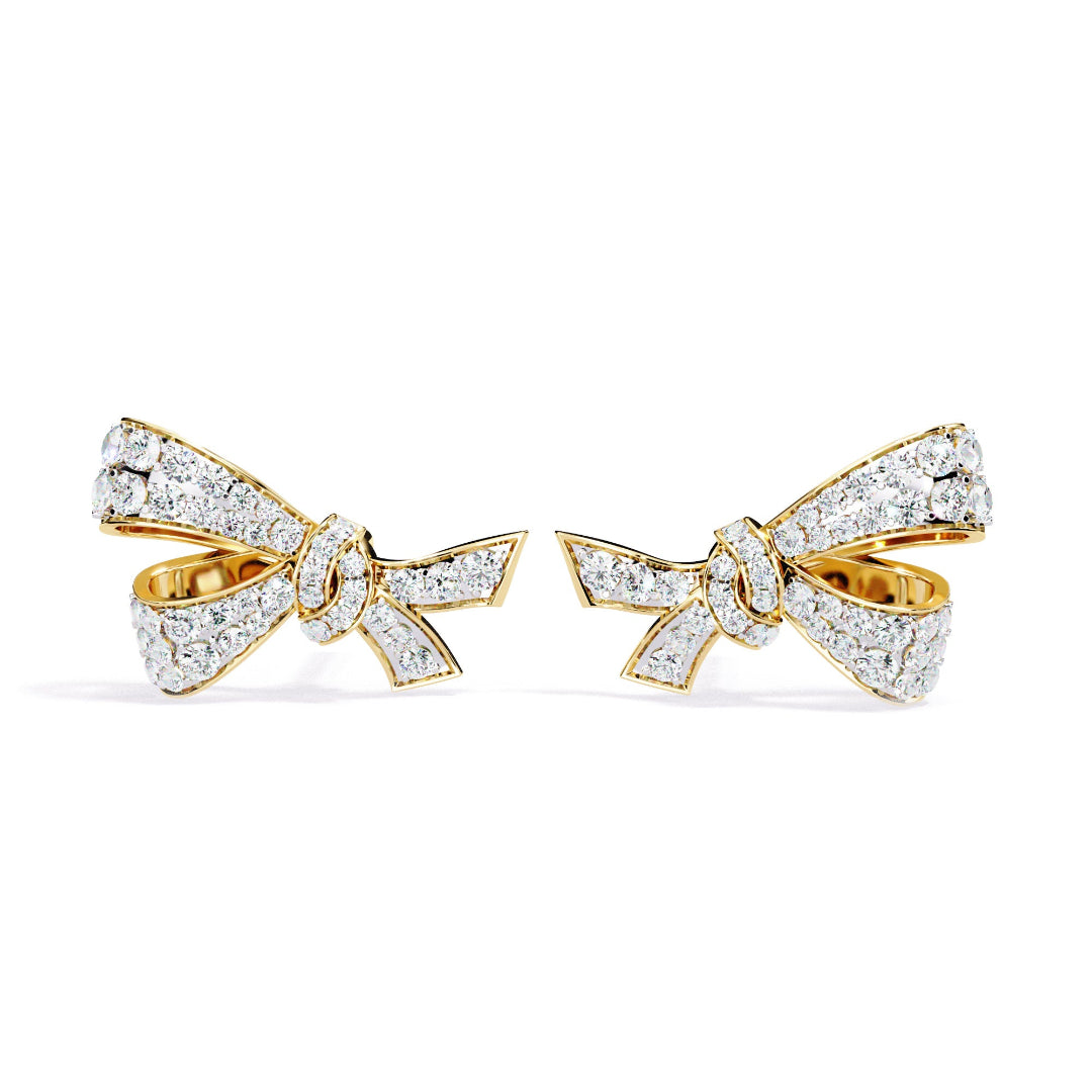Elysian Spark Bow Earrings