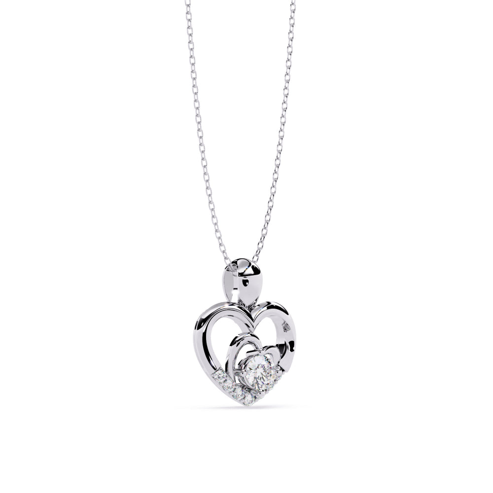 Harmony Heart Diamond Pendant