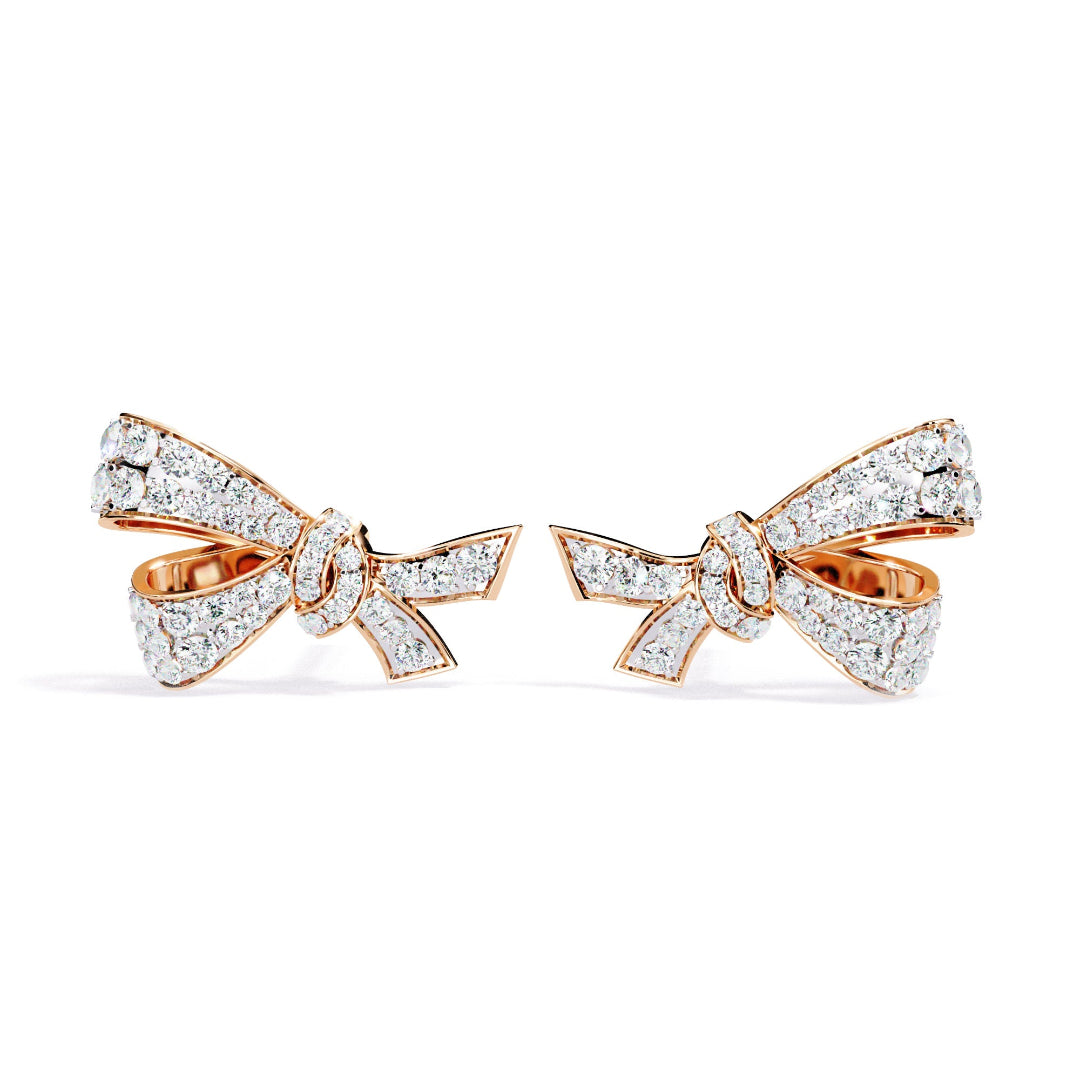 Elysian Spark Bow Earrings