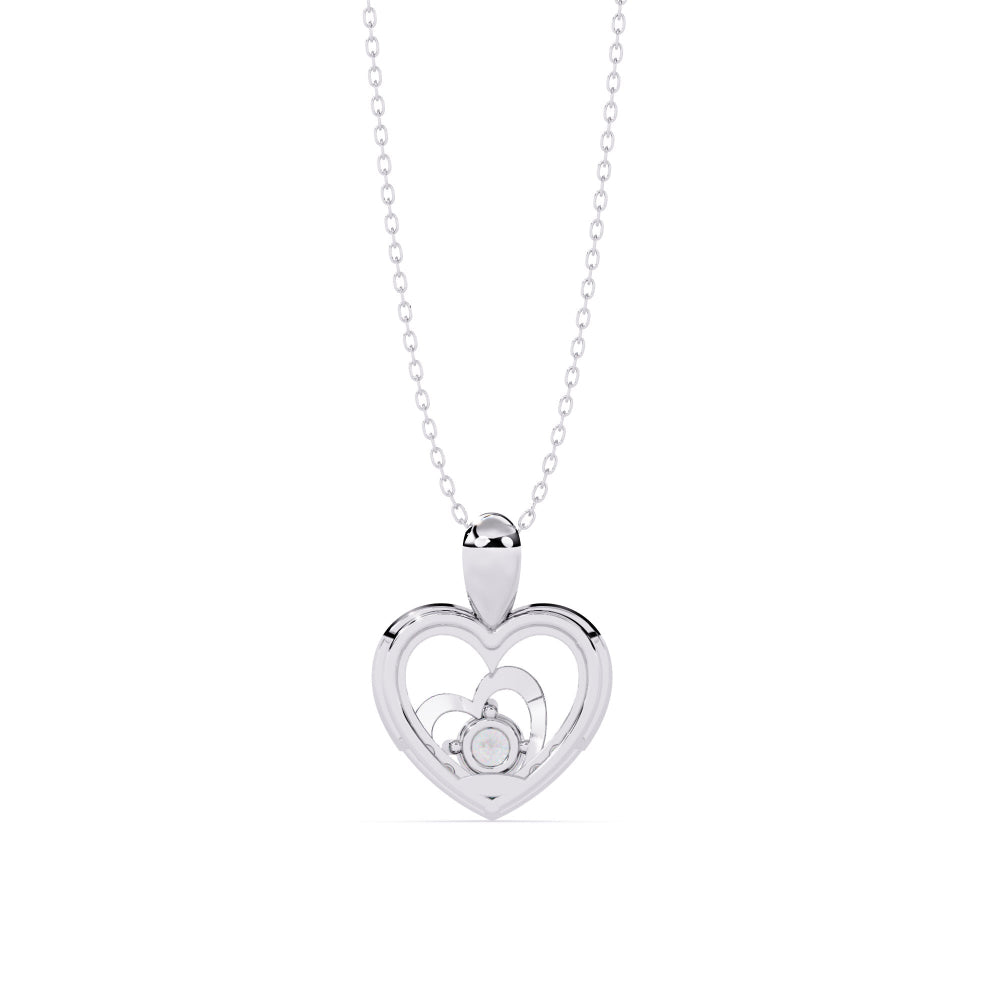 Harmony Heart Diamond Pendant