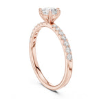Golden Radiance Engagement Ring