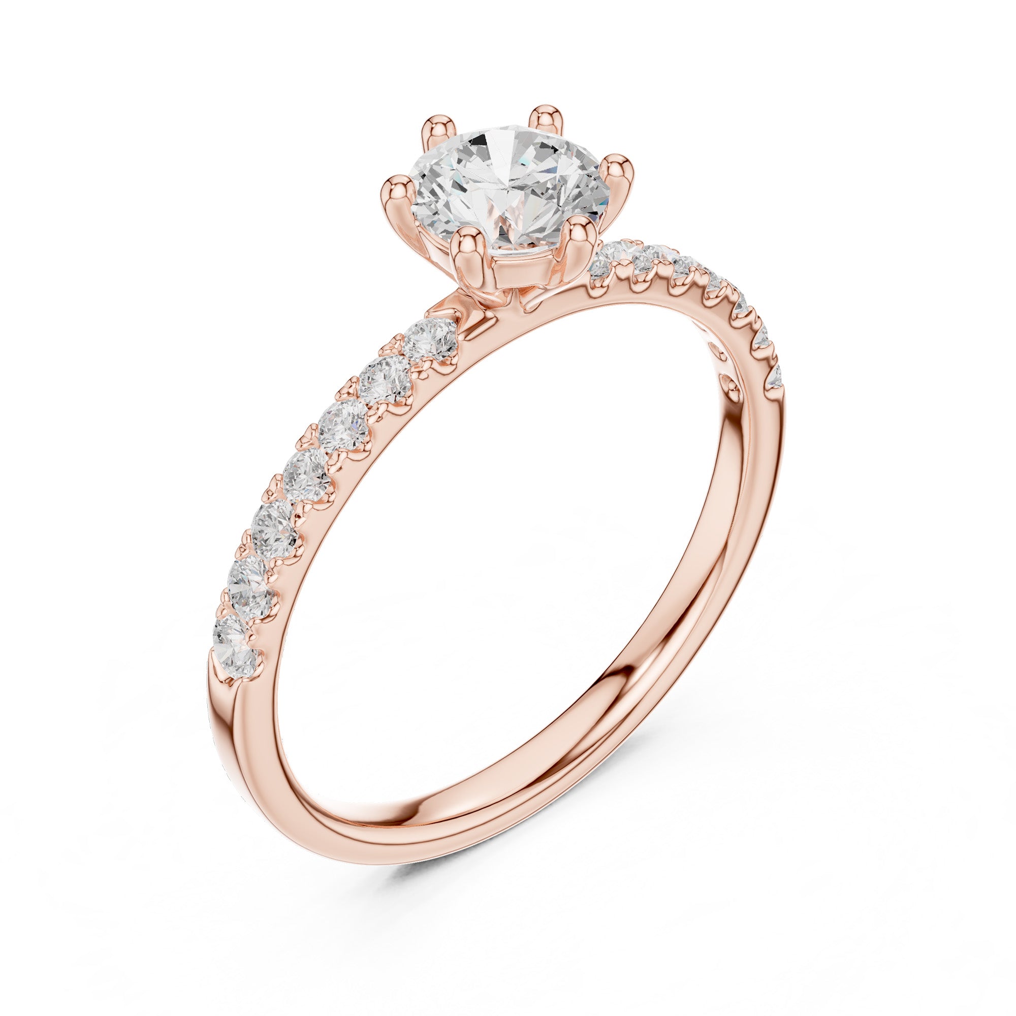 Golden Radiance Engagement Ring
