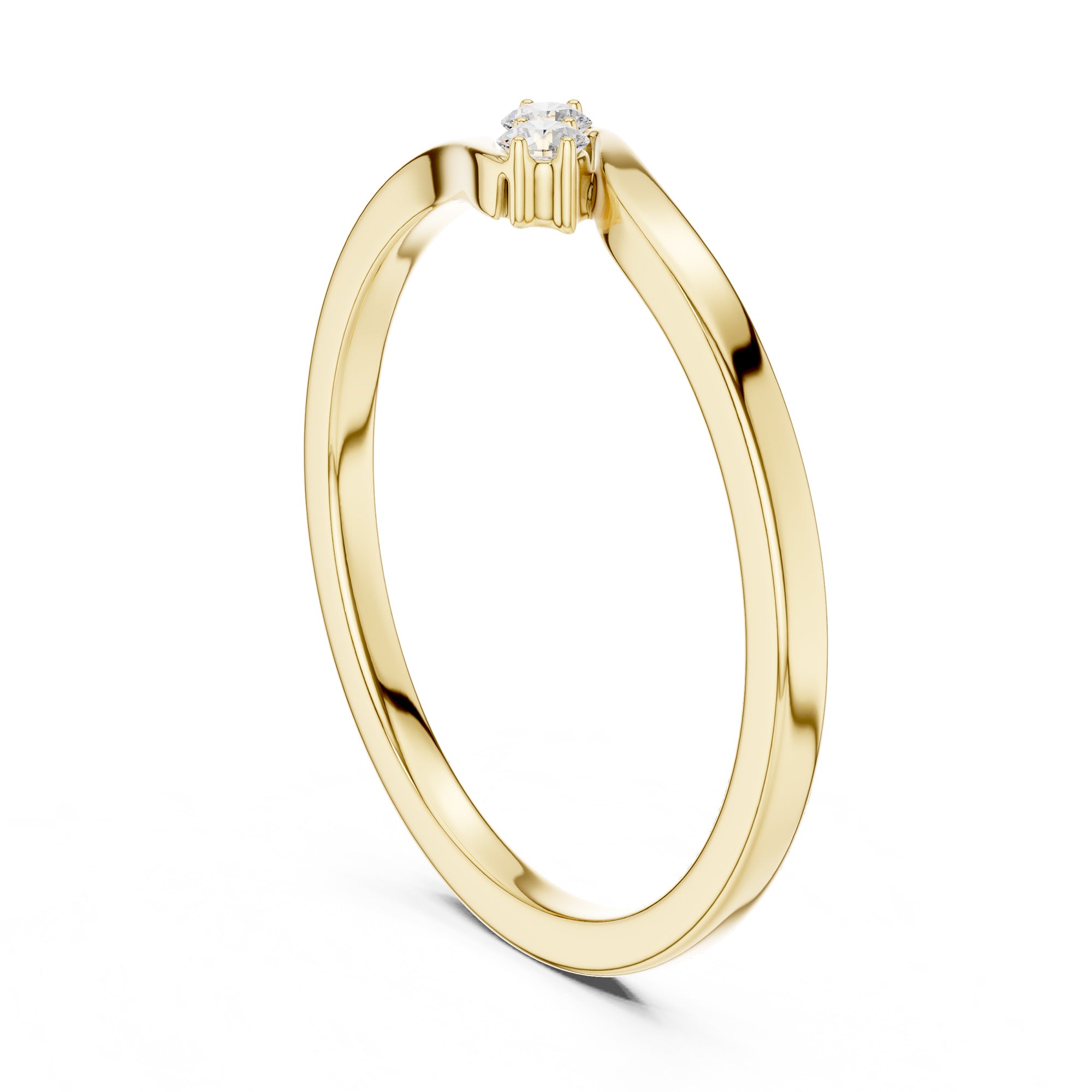 Twin Flame Diamond Ring