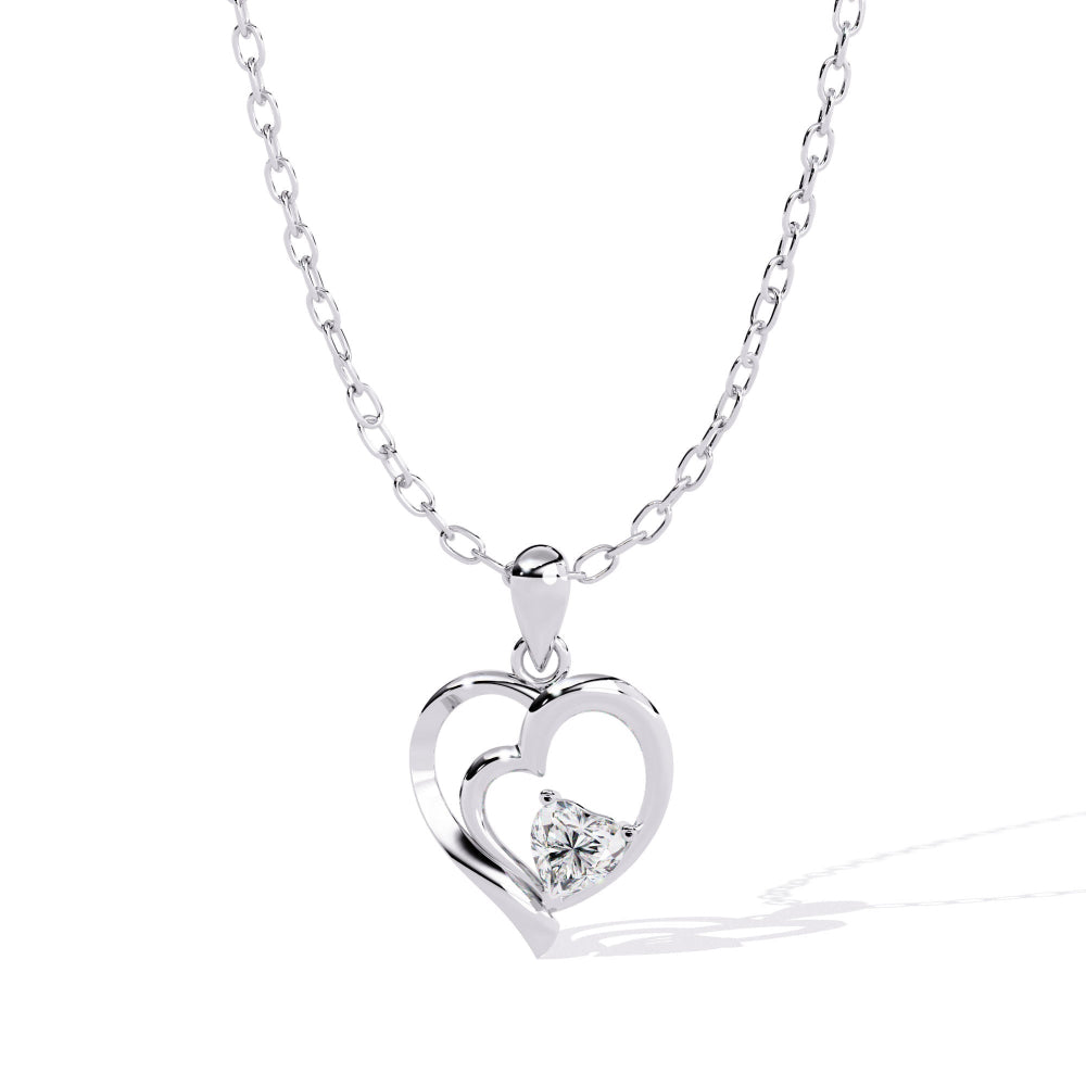 LoveGlow Diamond Heart Pendant
