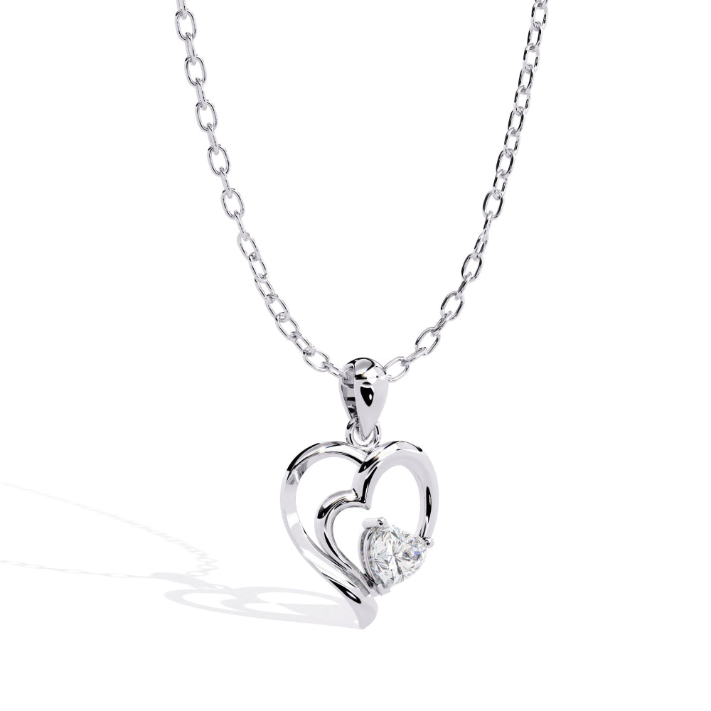 LoveGlow Diamond Heart Pendant