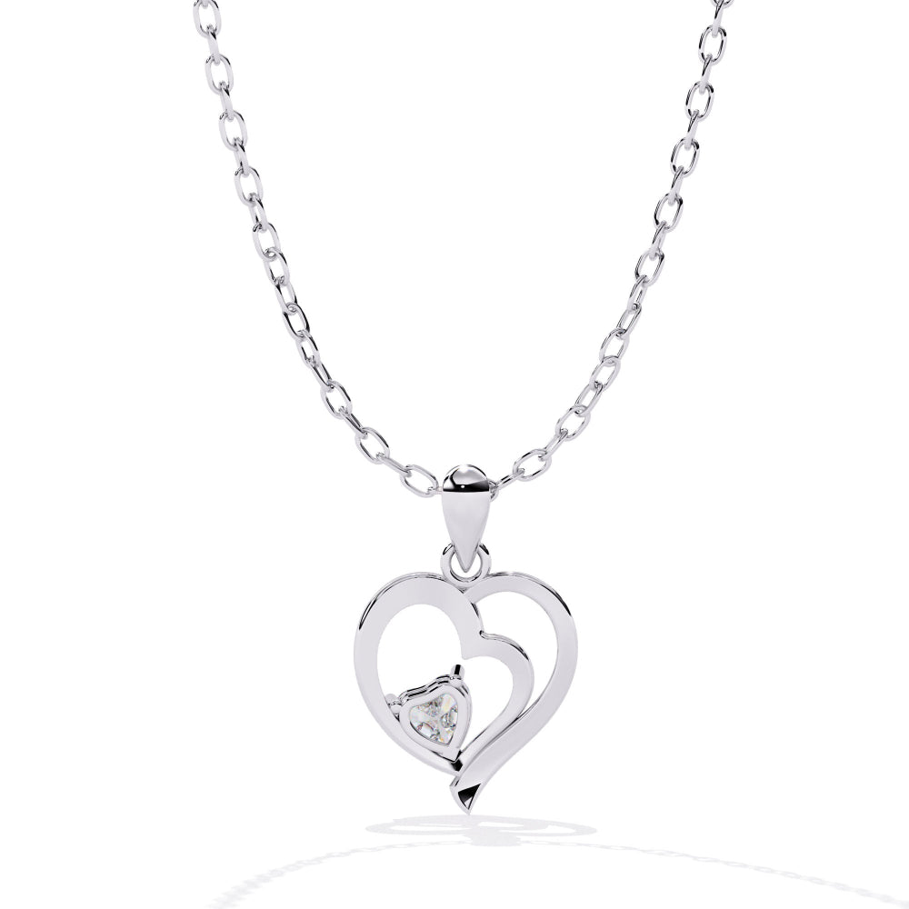 LoveGlow Diamond Heart Pendant