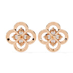 Clover Diamond Stud Earrings