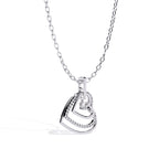 Luxes Double Heart Diamond Pendant