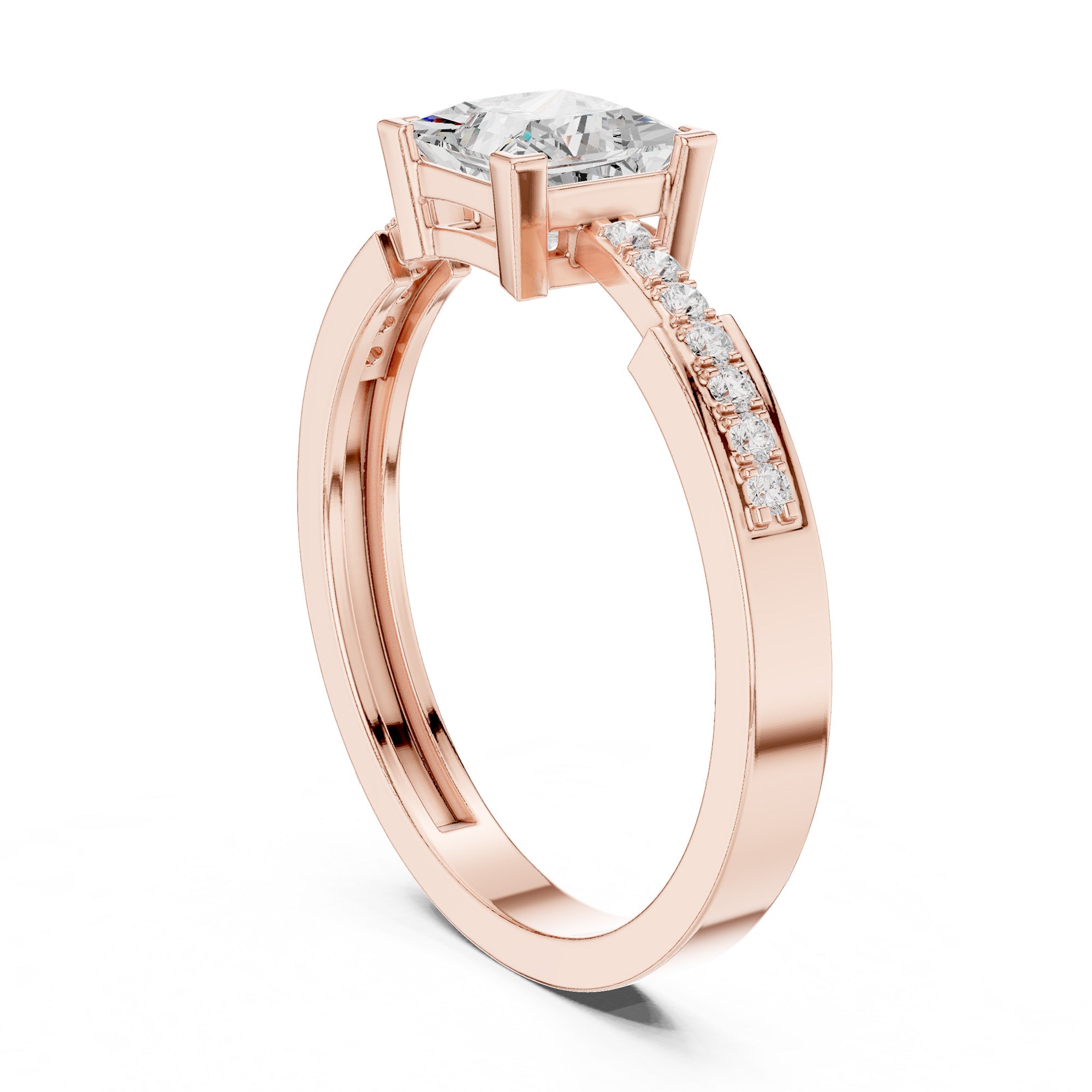 Elite Royale Solitaire Princess Ring