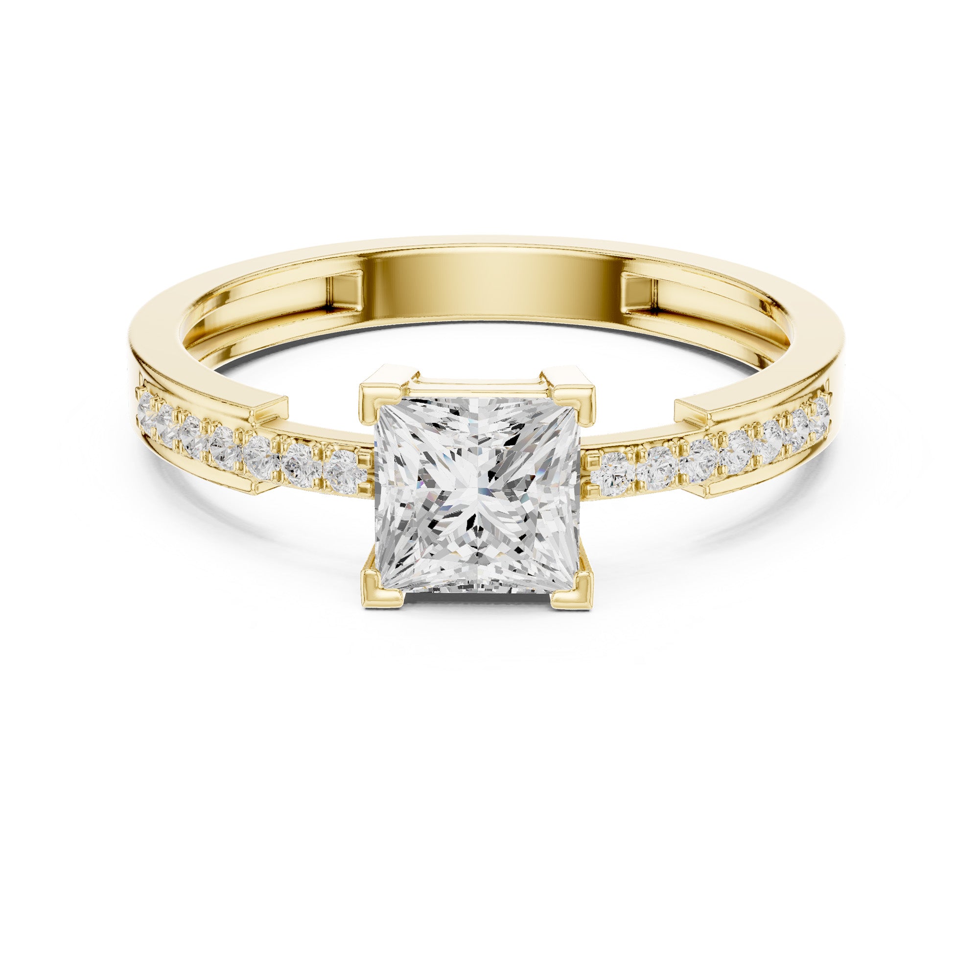 Elite Royale Solitaire Princess Ring