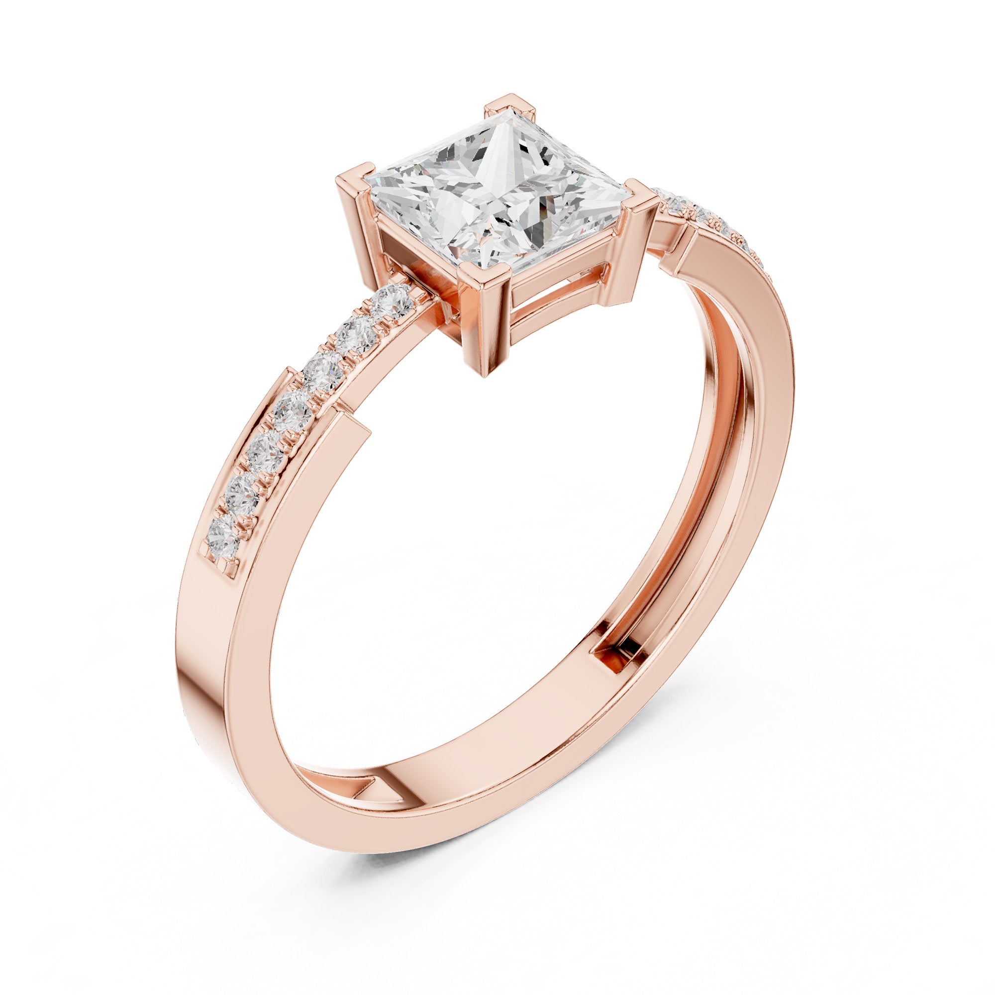Elite Royale Solitaire Princess Ring