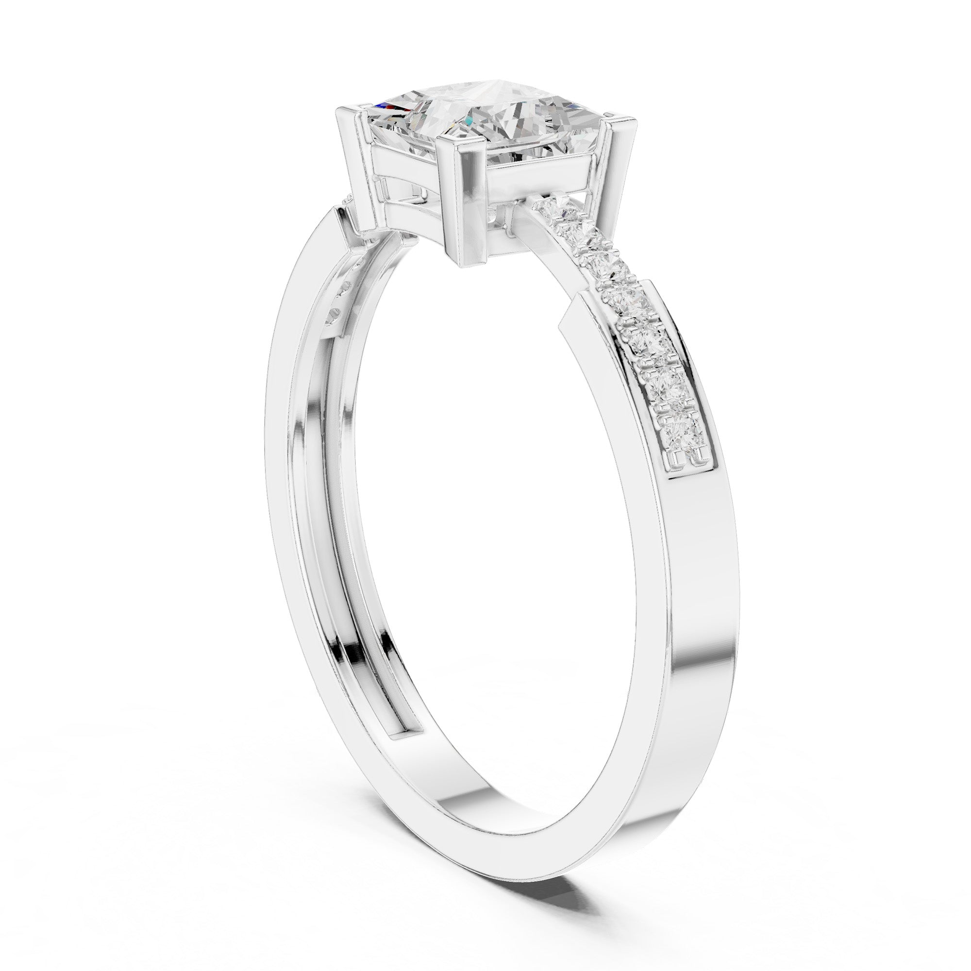 Elite Royale Solitaire Princess Ring