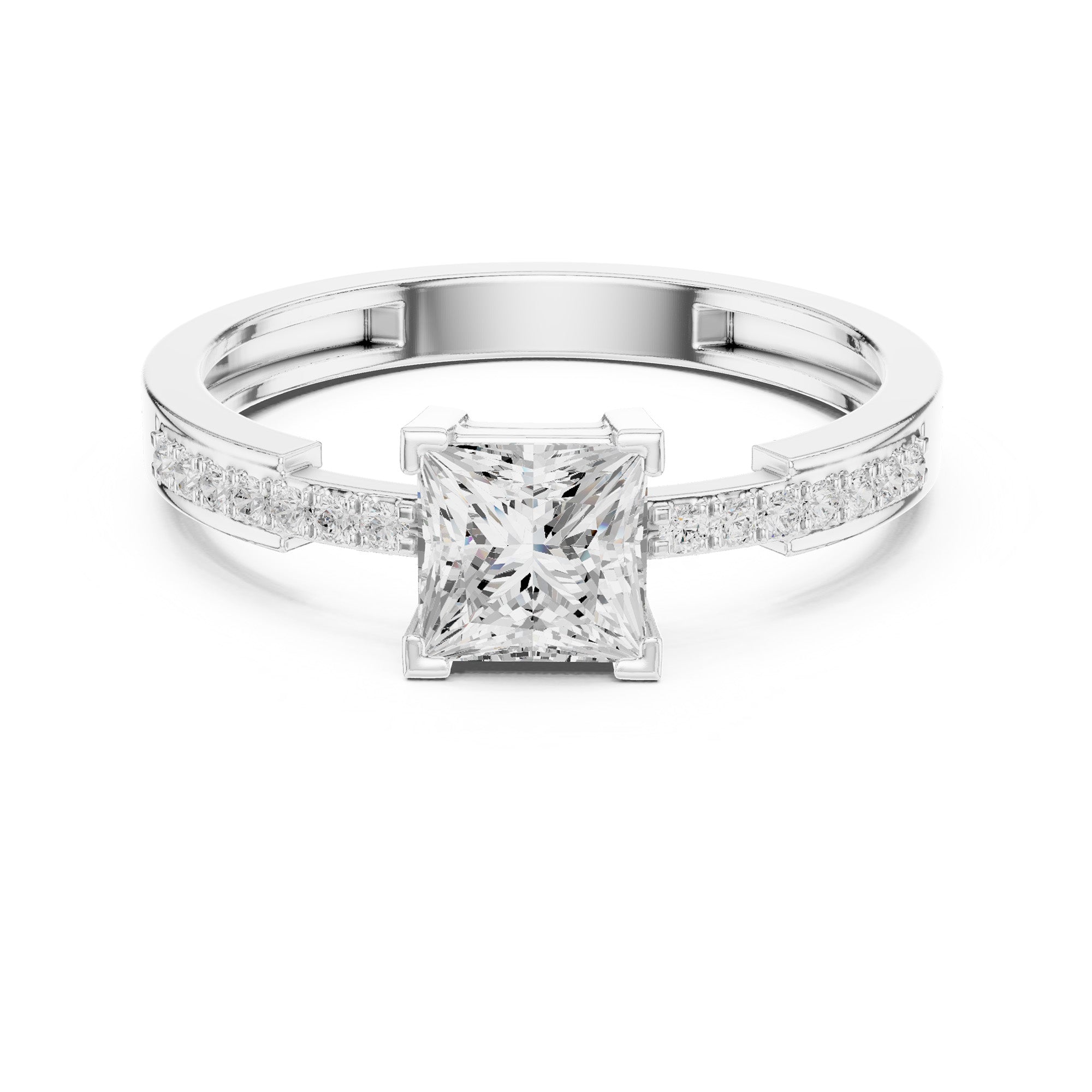 Elite Royale Solitaire Princess Ring