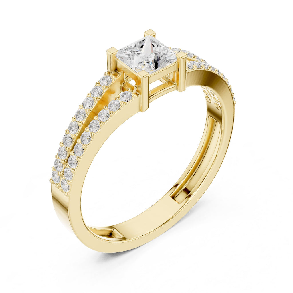 Princess Dobbel Band Spark Ring