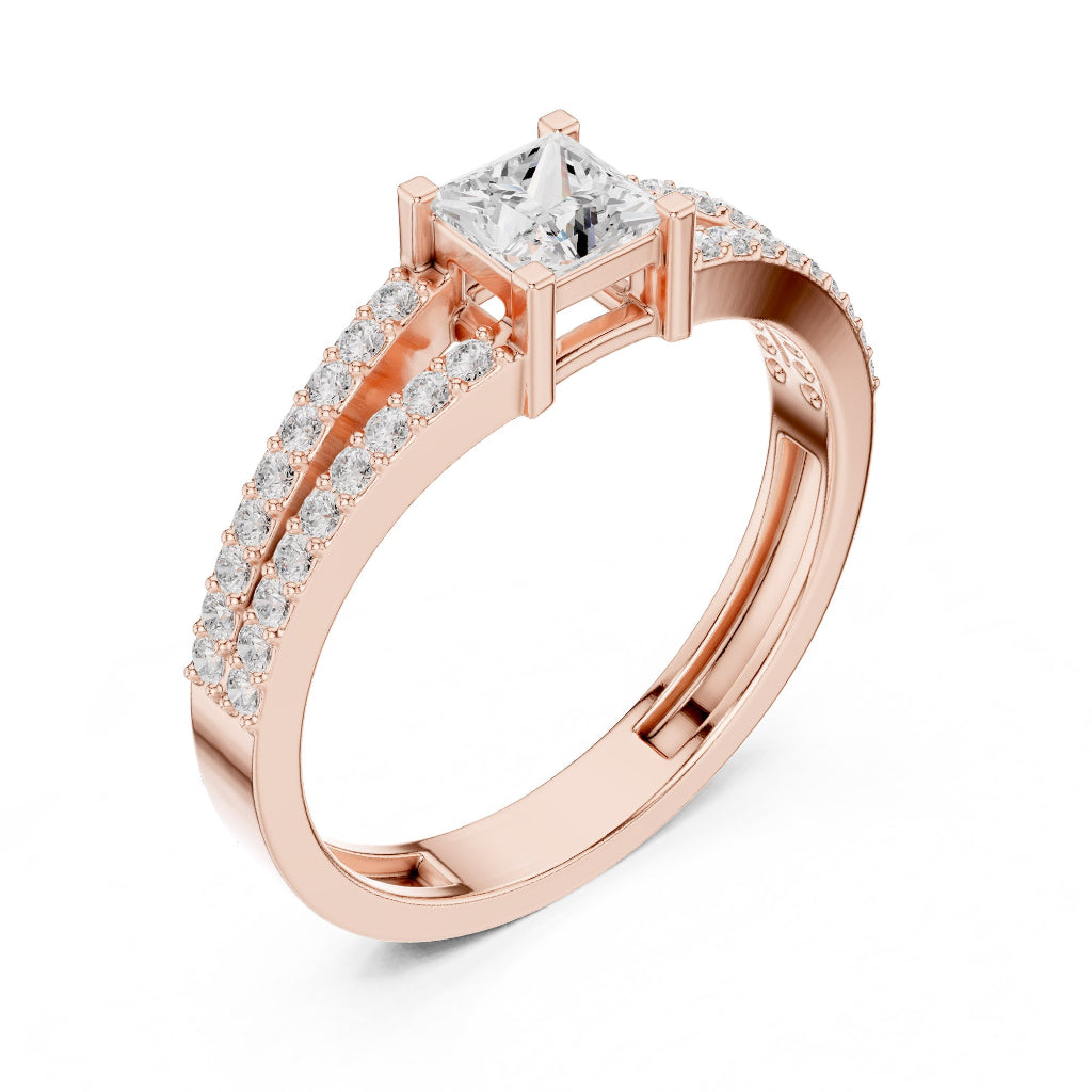 Princess Dobbel Band Spark Ring