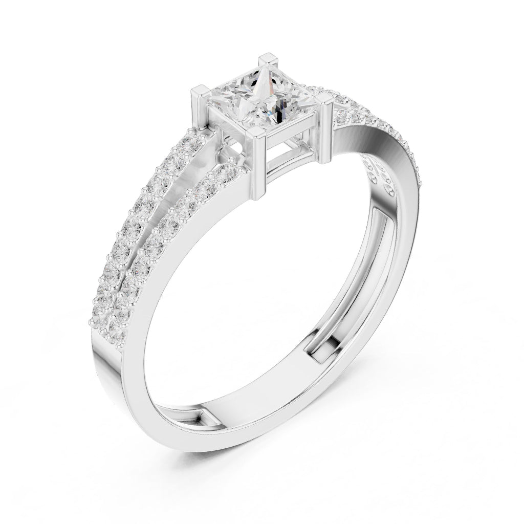Princess Dobbel Band Spark Ring