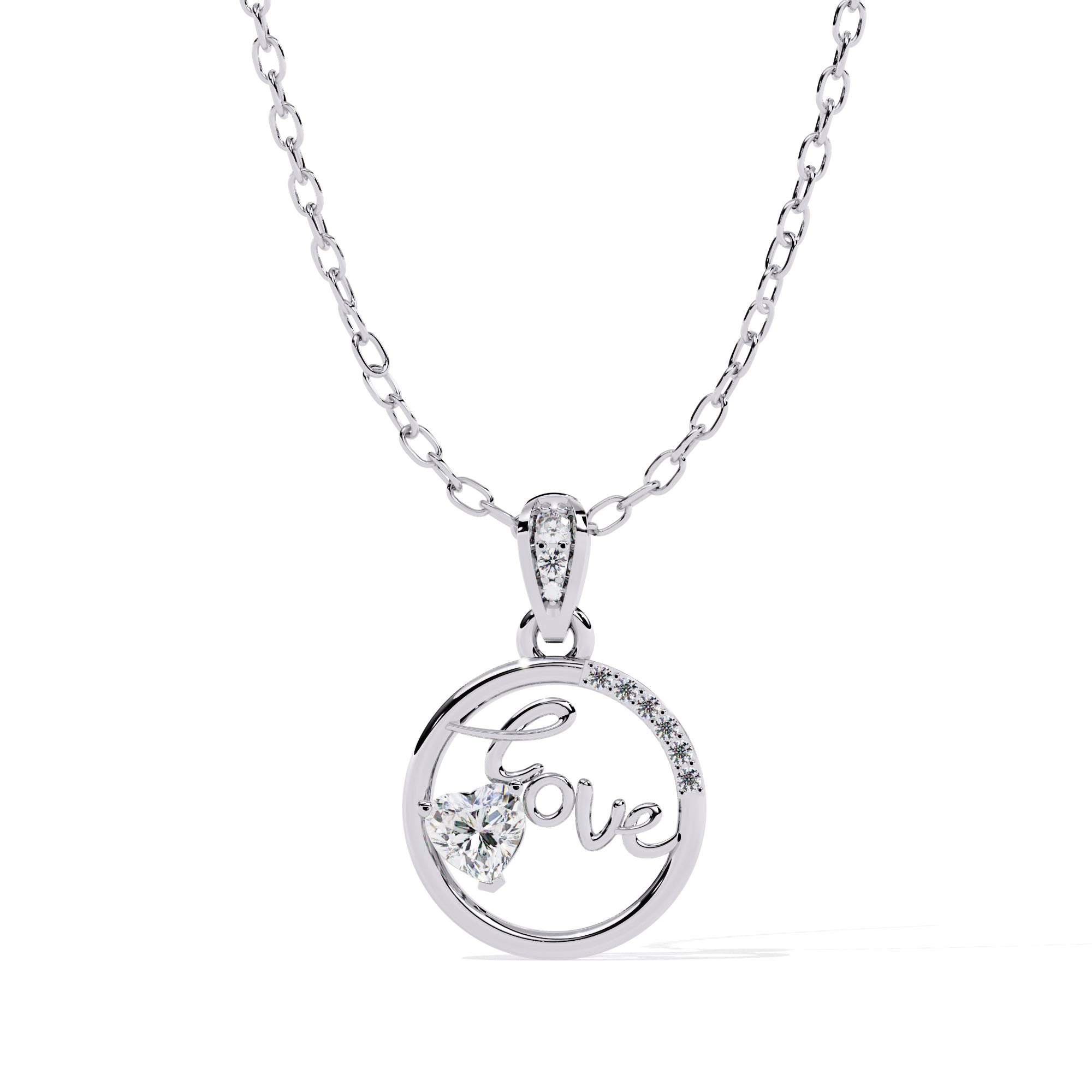 Serenity Love Diamond Pendant