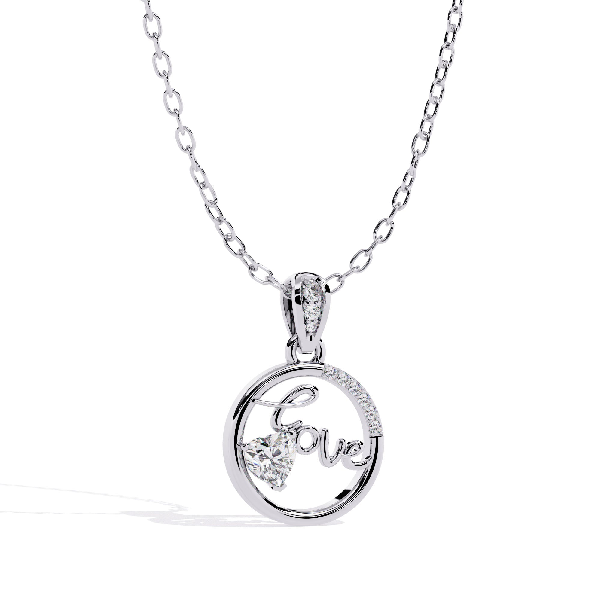 Serenity Love Diamond Pendant