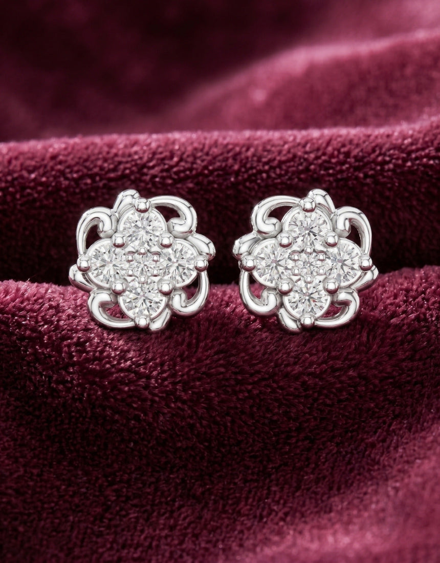 The Majestic Bloom Tiered Studs
