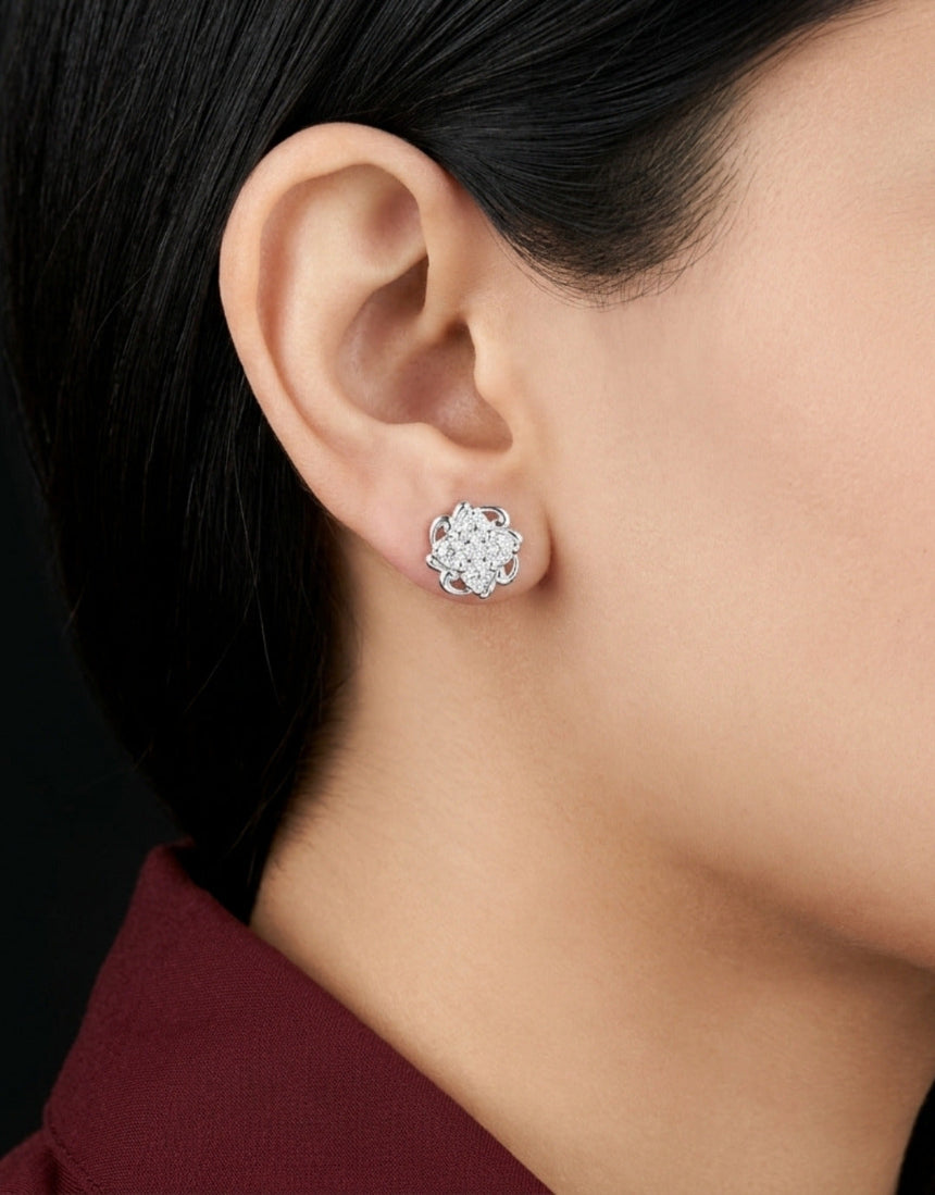 The Majestic Bloom Tiered Studs Secondary image