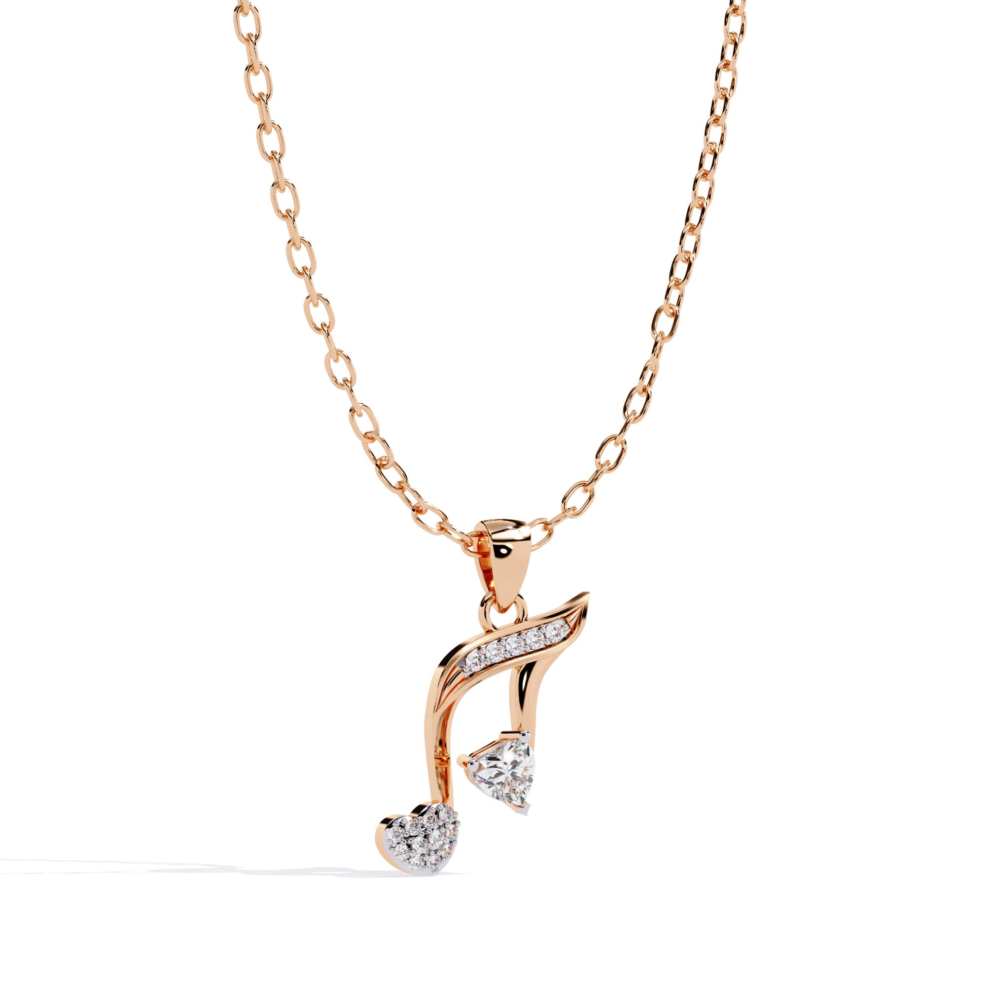 Melody Heart Diamond Pendant